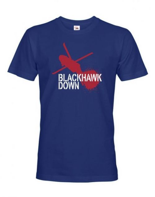 Pánské army tričko Black Hawk Down - Čierny jastrab zostrelený