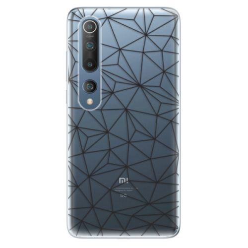 Odolné silikónové puzdro iSaprio - Abstract Triangles 03 - black - Xiaomi Mi 10 / Mi 10 Pro