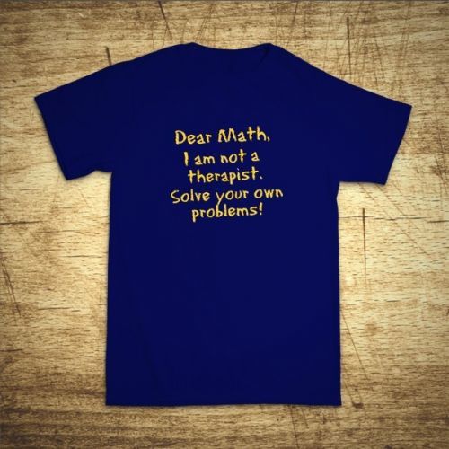 Tričko s motívom Dear math