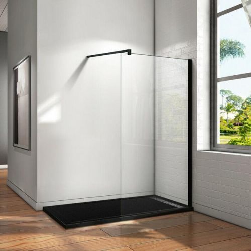 H K - LUSTY BLACK F1 110 Sprchová zástěna WALK IN 108-110x 200cm, 8 mm sklo (SE-LUSTYBLACKF1110)