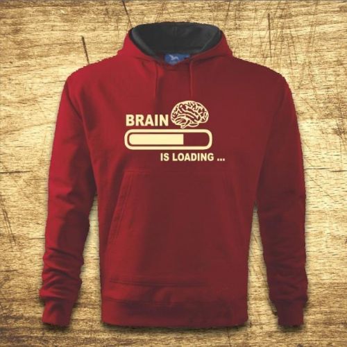 Vtipná mikina s potlačou Brain loading
