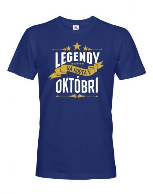 Pánske tričko k narodeninám Legendy sa rodia