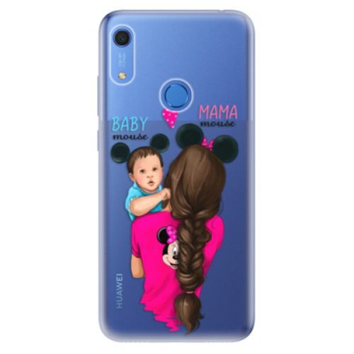 Odolné silikónové puzdro iSaprio - Mama Mouse Brunette and Boy - Huawei Y6s