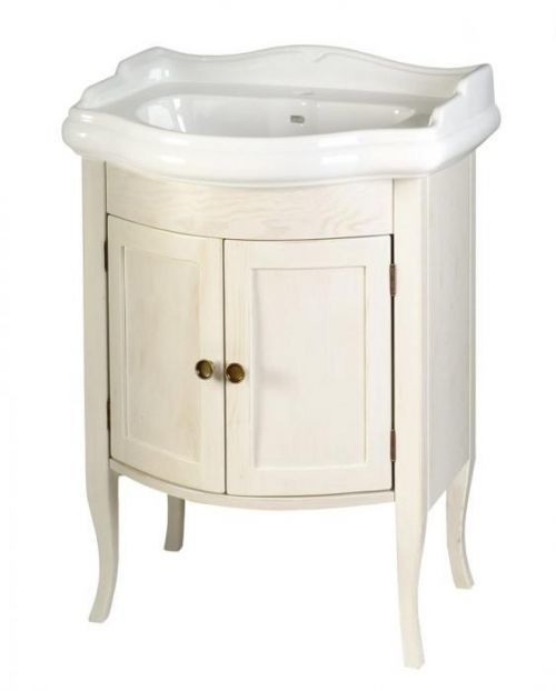 SAPHO - RETRO umývadlová skrinka 60x80x45cm, starobiela (1684)