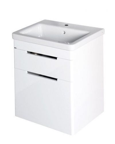 SAPHO - ELLA umývadlová skrinka 46,5x65x38,5cm, 2x zásuvka,biela (70052)