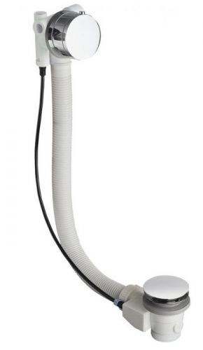 POLYSAN - Vaňová súprava s napúšťaním, bovden, dĺžka 675mm, zátka 72mm, chróm (71685)