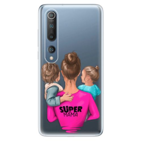 Odolné silikónové puzdro iSaprio - Super Mama - Boy and Girl - Xiaomi Mi 10 / Mi 10 Pro