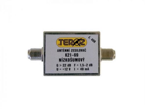 Anténny zosilňovač TEROZ 408X UHF 22dB F-F
