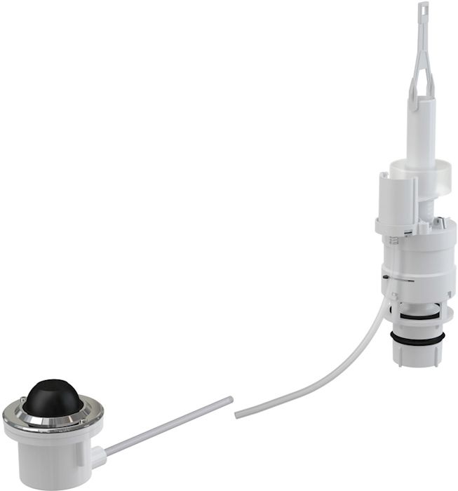 Alcaplast Oddálené pneumatické splachování nožní do podlahy kov (MPO12)