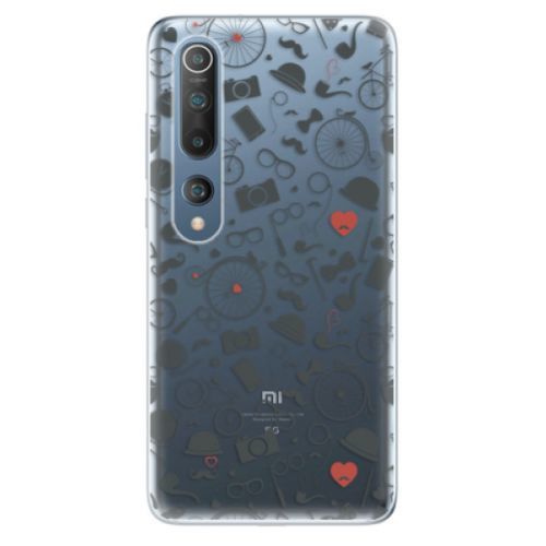 Odolné silikónové puzdro iSaprio - Vintage Pattern 01 - black - Xiaomi Mi 10 / Mi 10 Pro