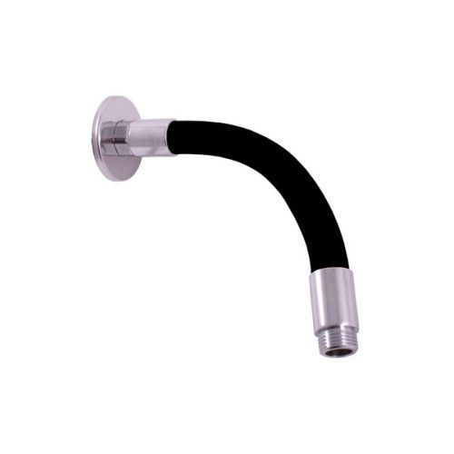 SLEZAK-RAV - Držák flexibilní boční pro hlavovou sprchu - černý, Barva: černá/chrom, Rozměr: 22 cm (MD0741C)