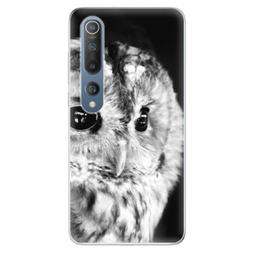 Odolné silikónové puzdro iSaprio - BW Owl - Xiaomi Mi 10 / Mi 10 Pro