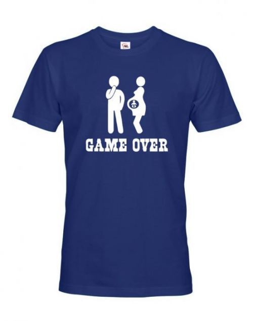 Vtipné tričko pro budoucí tatínky s potiskem Game over 2