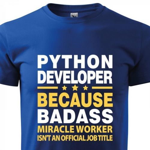 Pánske tričko pre programátorov Python developer