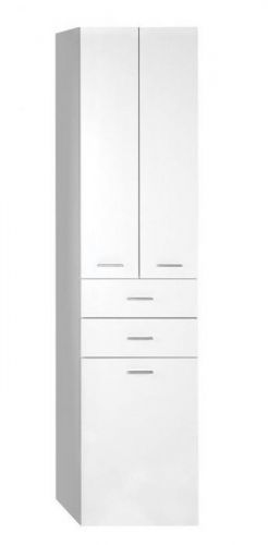 AQUALINE - ZOJA/KERAMIA FRESH skrinka vysoká s košom 50x184x29cm, biela (51293)