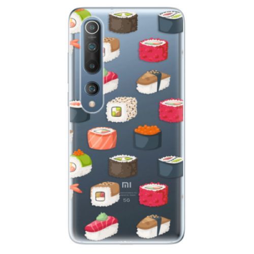 Odolné silikónové puzdro iSaprio - Sushi Pattern - Xiaomi Mi 10 / Mi 10 Pro