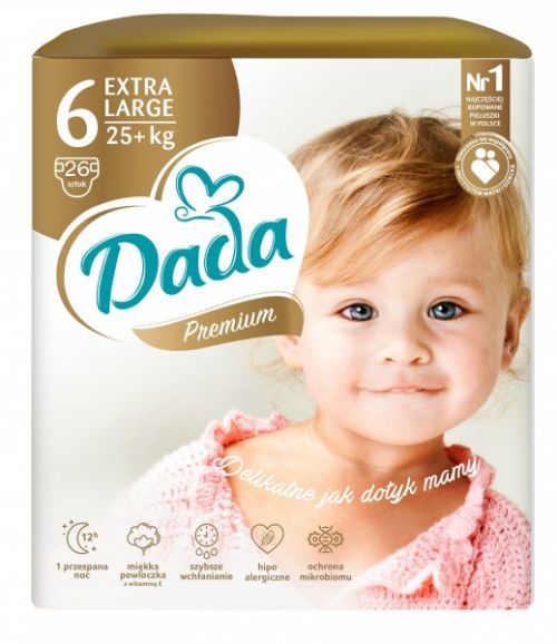Dada Premium Extra Care 6 XL, 16+KG, 26KS