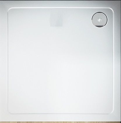 H K - THOR Sprchová vanička z litého mramoru, čtverec, 100x100x3 cm (SE-THOR-100SQ)