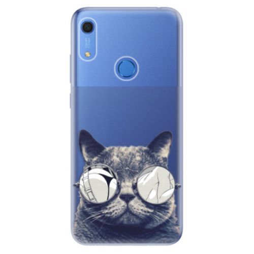 Odolné silikónové puzdro iSaprio - Crazy Cat 01 - Huawei Y6s