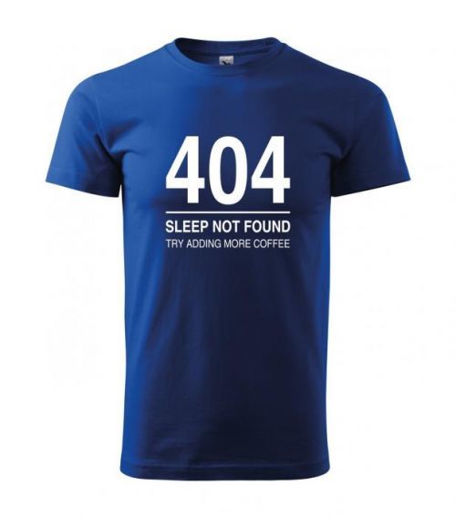 Pánske tričko pre programátorov 404 sleep not found