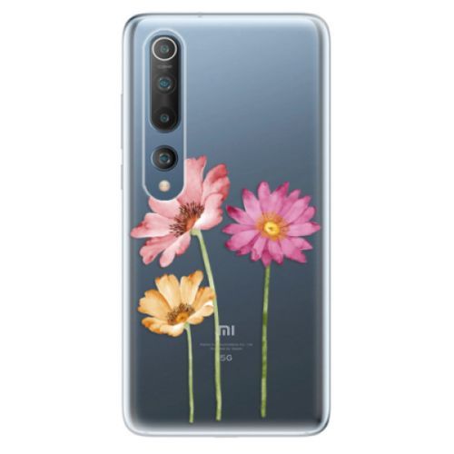 Odolné silikónové puzdro iSaprio - Three Flowers - Xiaomi Mi 10 / Mi 10 Pro