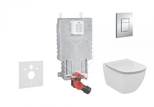 GROHE - Uniset Súprava na závesné WC + klozet a sedadlo softclose Ideal Standard Tesi (38643SET-KE)