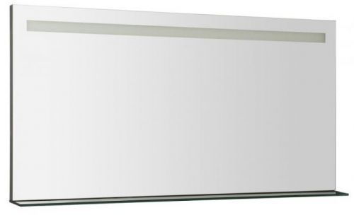 SAPHO - BRETO LED podsvietené zrkadlo, sklenená polica, 1200x608mm (BT120)