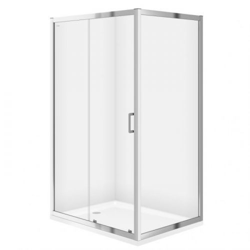 /SET/CERSANIT - SPRCHOVÝ KÚT OBDĹŽNIK 120x90X190 TRANSPARENT SKLO + VANIČKA (S154-004-SET1)