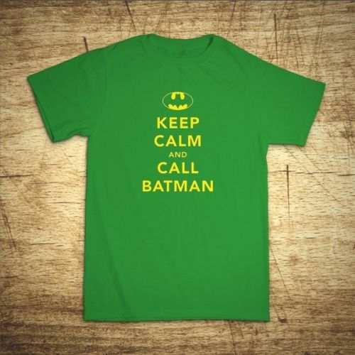 Tričko s motívom Keep calm and call Batman.