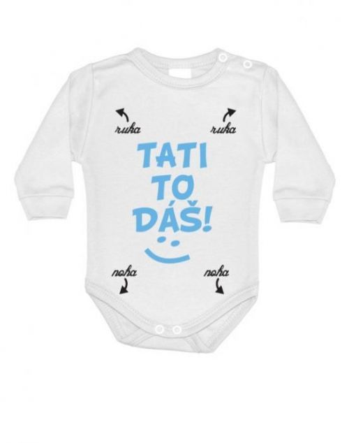 Originálne detské body  s potlačou Oci to dáš ♥ - zľava na prvý nákup