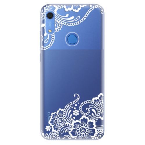 Odolné silikónové puzdro iSaprio - White Lace 02 - Huawei Y6s