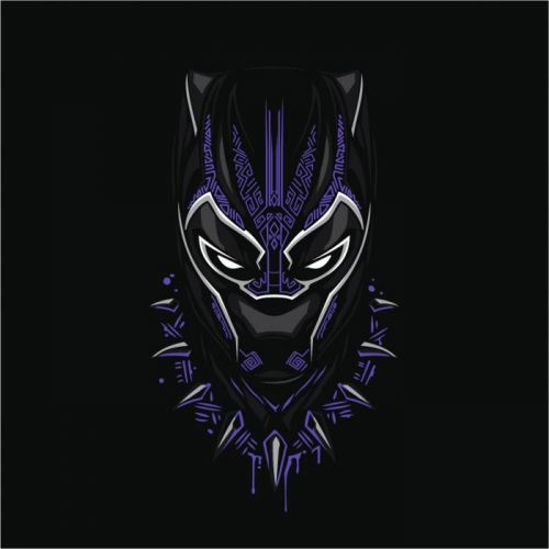 Dámské tričko s potiskem Black Panther ze série Marvel