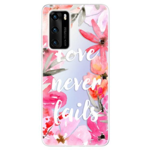 Odolné silikónové puzdro iSaprio - Love Never Fails - Huawei P40