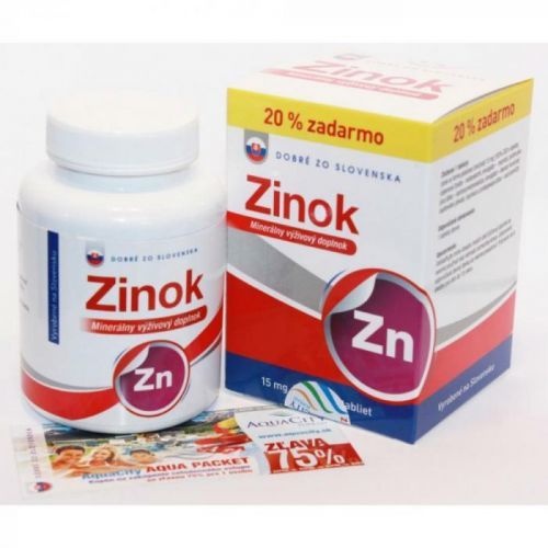 DOBRÉ Z SK Zinok 15 mg 100 + 20 tabliet