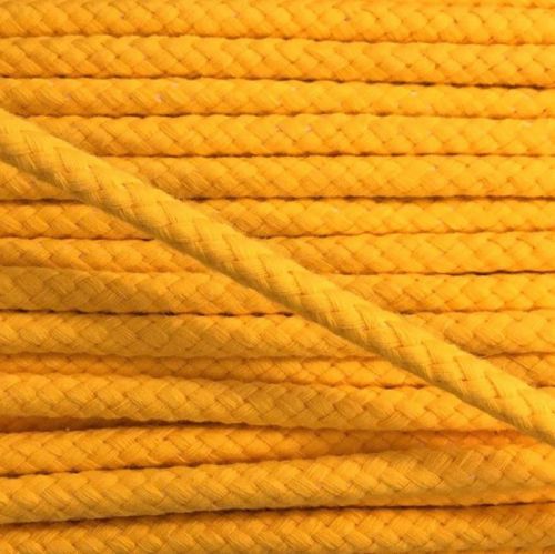 Bavlnená šnúra 8 mm yellow
