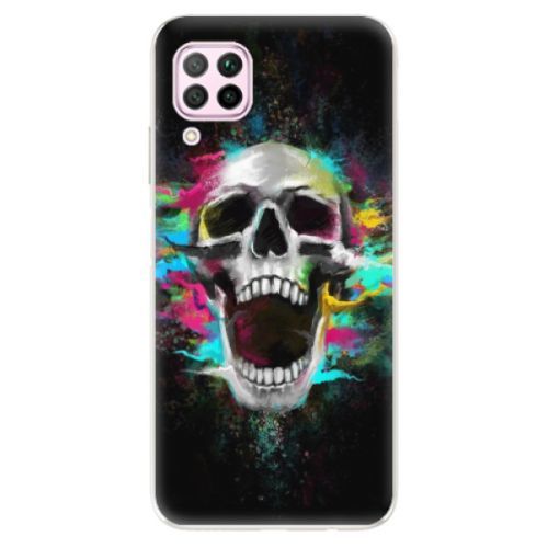 Odolné silikónové puzdro iSaprio - Skull in Colors - Huawei P40 Lite