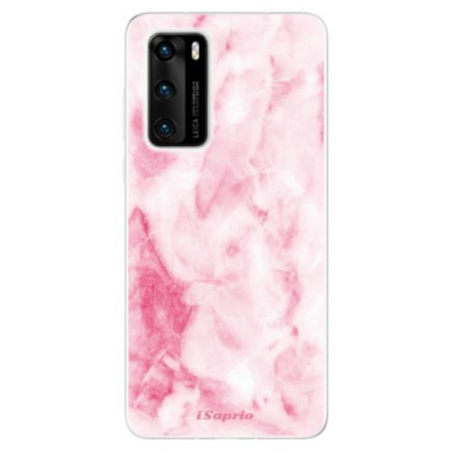 Odolné silikónové puzdro iSaprio - RoseMarble 16 - Huawei P40