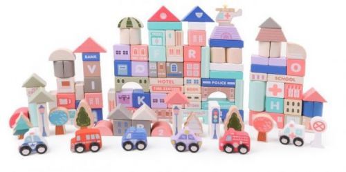 Sada edukačních kostek + podložka EcoToys Townie