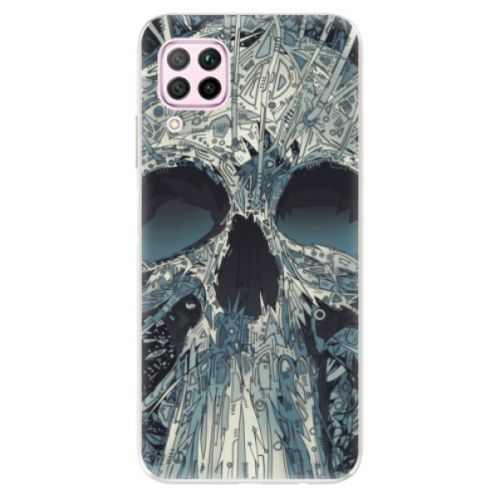 Odolné silikónové puzdro iSaprio - Abstract Skull - Huawei P40 Lite
