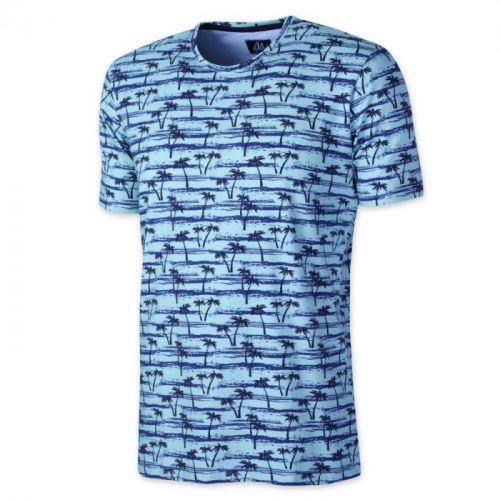 Pánske tričko s čiernou potlačou paliem 11802