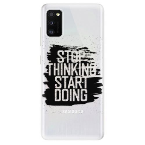 Odolné silikónové puzdro iSaprio - Start Doing - black - Samsung Galaxy A41