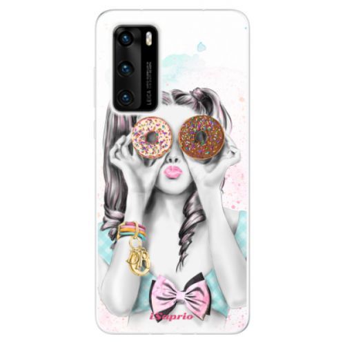 Odolné silikónové puzdro iSaprio - Donuts 10 - Huawei P40