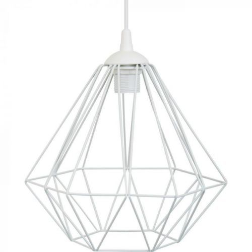 Stropné svietidlo Diamond 25 cm biele