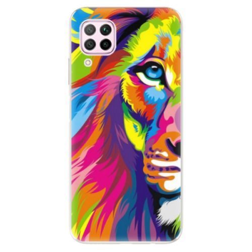 Odolné silikónové puzdro iSaprio - Rainbow Lion - Huawei P40 Lite