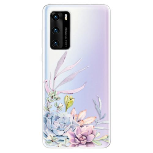 Odolné silikónové puzdro iSaprio - Succulent 01 - Huawei P40