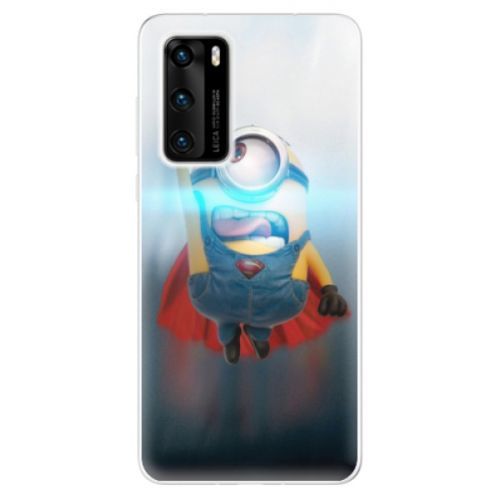 Odolné silikónové puzdro iSaprio - Mimons Superman 02 - Huawei P40