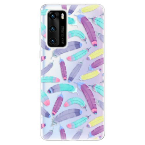 Odolné silikónové puzdro iSaprio - Feather Pattern 01 - Huawei P40