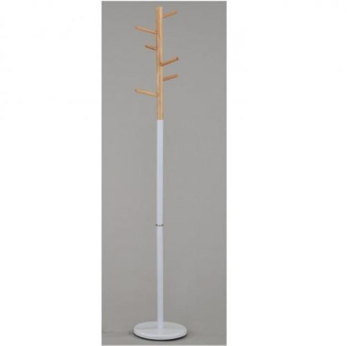 Věšák HORST dřevo přírodní / kov bílý Tempo Kondela