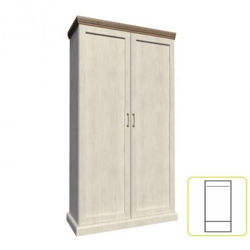 Šatní skříň ROYAL S2D sosna skandinávská / dub divoký Tempo Kondela