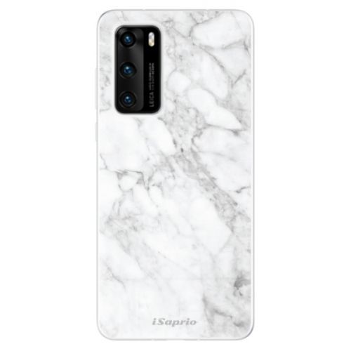 Odolné silikónové puzdro iSaprio - SilverMarble 14 - Huawei P40